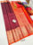 New Design Pure Kanjivaram Fancy Silk Saree Apple Red Color w/ Blouse