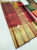 Trendy Design Pure Kanjivaram Fancy Silk Saree Apple Red Color w/ Blouse