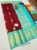 Unique Design Pure Kanjivaram Fancy Silk Saree Apple Red Color w/ Blouse