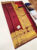 Unique Design Pure Kanjivaram Fancy Silk Saree Apple Red Color w/ Blouse