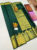 Traditional Design Pure Kanjivaram Fancy Silk Saree Bottle Green Color w/ Blouse