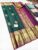Traditional Design Pure Kanjivaram Fancy Silk Saree Bottle Green Color w/ Blouse
