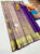 Pure Kanjivaram Fancy Silk Saree Cement Color w/ Blouse