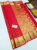 Trendy Design Pure Kanjivaram Fancy Silk Saree Chilli Red Color w/ Blouse