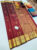 New Design Pure Kanjivaram Fancy Silk Saree Dark Red Color w/ Blouse