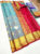 Latest Design Pure Kanjivaram Fancy Silk Saree Double Shade Color w/ Blouse