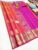 New Design Pure Kanjivaram Fancy Silk Saree Double Shade (Pink, Orange) Color w/ Blouse
