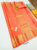 Unique Design Pure Kanjivaram Fancy Silk Saree Fanta Orange Color