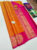 Latest Design Pure Kanjivaram Fancy Silk Saree Fanta Orange Color w/ Blouse