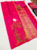 Beautiful Lady Design Pure Kanjivaram Fancy Silk Saree Pink Color w/ Blouse