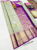 Traditional House Design Pure Kanjivaram Fancy Silk Saree Gray Color w/ Blouse