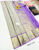 Latest Design Pure Kanjivaram Fancy Silk Saree Gray Color w/ Blouse