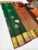 Trendy Design Pure Kanjivaram Fancy Silk Saree Green Color w/ Blouse