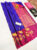 Unique Design Pure Kanjivaram Fancy Silk Saree Ink Blue Color W/ Blouse