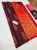 Beautiful Design Pure Kanjivaram Fancy Silk Saree Kumkum Red Color W/ Blouse