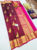 Butterfly Design Pure Kanjivaram Fancy Silk Saree Kumkum Red Color w/ Blouse