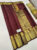 Pure Kanjivaram Fancy Silk Saree Kumkum Red Color w/ Blouse