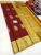 Latest Design Pure Kanjivaram Fancy Silk Saree Kumkum Red Color w/ Blouse