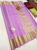 Unique Design Pure Kanjivaram Fancy Silk Saree Lavender Color w/ Blouse