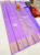 Unique Design Pure Kanjivaram Fancy Silk Saree Lavender Color w/ Blouse