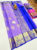 Flower Bouquet Design Pure Kanjivaram Fancy Silk Saree Lavender Color w/ Blouse