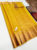 New Design Pure Kanjivaram Fancy Silk Saree Lemon Yellow Color w/ Blouse