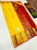 New Design Pure Kanjivaram fancy Silk Saree Lemon Yellow Color w/ Blouse