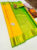 Trendy Design Pure Kanjivaram Fancy Silk Saree Lemon Yellow Color w/ Blouse