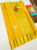 Latest Design Pure Kanjivaram Fancy Silk Saree Lemon Yellow Color w/ Blouse