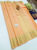 New Design Pure Kanjivaram Fancy Silk Saree Light Orange Color w/ Blouse