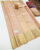 Trendy Design Pure Kanjivaram Fancy Silk Saree Light Peach Color w/ Blouse