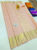 Pure Kanjivaram Fancy Silk Saree Light Peach Color w/ Blouse