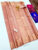 Pure Kanjivaram Fancy Silk Saree Light Peach Color w/ Blouse