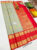 Trendy Design Pure Kanjivaram Fancy Silk Saree Light Pista Color w/ Blouse
