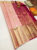 Trendy Latest Design Pure Kanjivaram Fancy Silk Saree Light Rose Color w/ Blouse