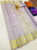 Pure Kanjivaram Fancy Silk Saree Light Violet Color w/ Blouse
