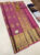 Pure Kanjivaram Fancy Silk Saree Lotus Color w/ Blouse