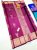 New Trendy Design Pure Kanjivaram Fancy Silk Saree Magenta Color w/ Blouse