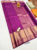 Beautiful Design Pure Kanjivaram Fancy Silk Saree Magenta Color w/ Blouse