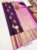 Beautiful Design Pure Kanjivaram Fancy Silk Saree Magenta Color w/ Blouse