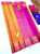 Diamond and Annam Design Pure Kanjivaram Fancy Silk Saree Yellow w/ Pink Color