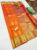 New Trendy Design Pure Kanjivaram Fancy Silk Saree Mango Yellow Color w/ Blouse