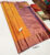 Copper Zari Work Pure Kanjivaram Fancy Silk Saree Mango Yellow Color w/ Blouse