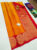New Design Pure Kanjivaram Fancy Silk Saree Mango Yellow Color w/ Blouse