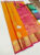 Beautiful Design Pure Kanjivaram Fancy Silk Saree Mango Yellow Color w/ Blouse