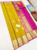 Pure Kanjivaram Fancy Silk Saree Mustard and Pink Color w/ Blouse