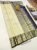 Latest Design Pure Kanjivaram Fancy Silk Saree Off White Color w/ Blouse