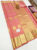 Latest Design Pure Kanjivaram Fancy Silk Saree Peach Color w/ Blouse