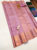 Copper Zari Work Pure Kanjivaram Fancy Silk Saree Peach Color w/ Blouse