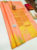Temple Design Pure Kanjivaram Fancy Silk Saree Peach Color w/ Blouse